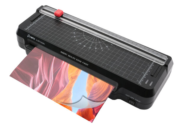 Olympia A 245 Combo A4 Laminasyon Makinesi 4’ü 1 Arada – Sıcak & Soğuk, Kesme Aparatlı, 15’li Poşet Hediyeli - 1