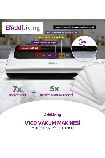 AddLiving Vakum Makinesi V100 - Thumbnail