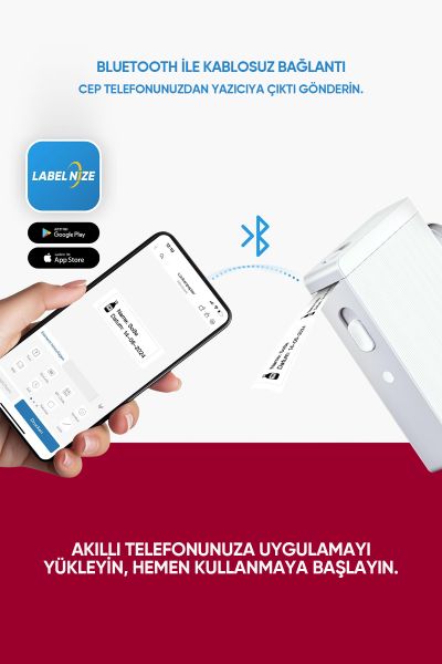 Olympia Etiket Makinesi P22 Siyah - Bluetooth Termal Yazıcı