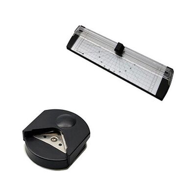 Olympia EZ60 A4 Kağıt Kesme Giyotin Makinesi + Olympia S100 Köşe Kesme Aparatı - 1