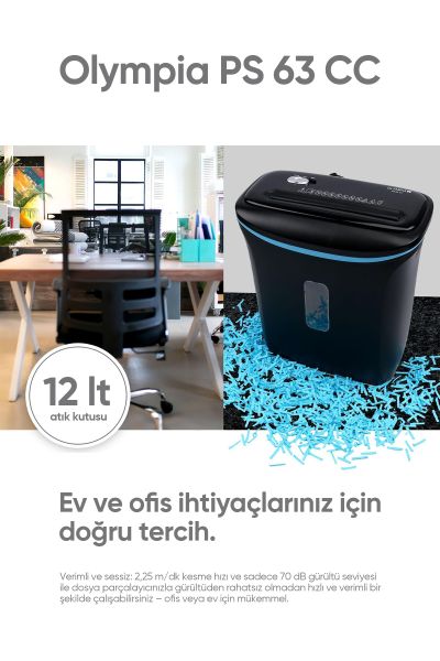 Olympia PS63CC Evrak İmha Makinesi