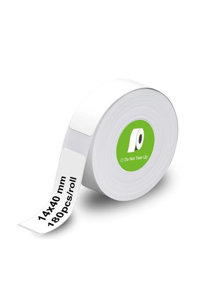 Termal Yazıcı Yapışkanlı Rulo Etiketi 180 Adet Beyaz - 14 mm x 40 mm - 1
